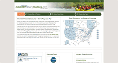 Desktop Screenshot of mountainresortcoupons.com